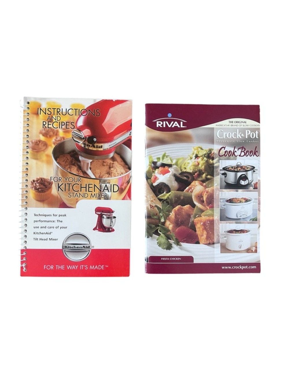Two Cookbooks - KitchenAid Mixer Recipes & Crock-Pot Recipes
